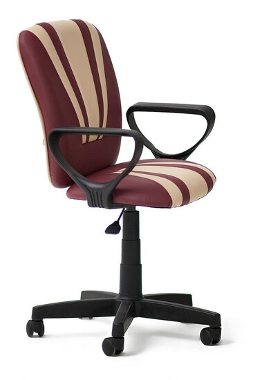 Кресло «Спектрум» (SPECTRUM) (Чёрно-бордовая искусственная кожа)