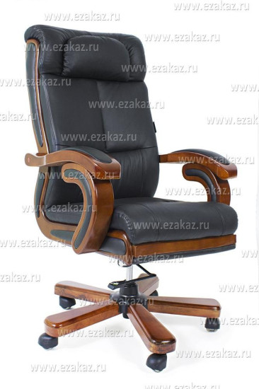 Кресло «Сенатор» (Senator) (Натуральная чёрная кожа)