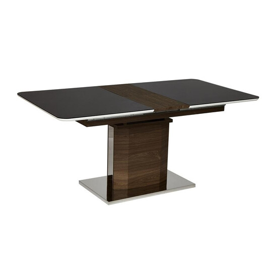 Стол «Radcliffe» mod. EDT-VG002 (коричневый, стекло черное)