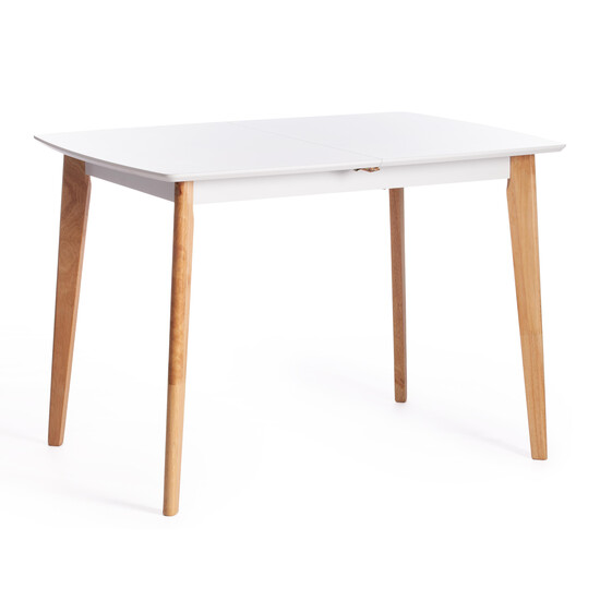 Стол обеденный раскладной Claire (Белый / натуральный)