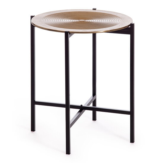 Столик кофейный Secret De Maison BLOOM ( mod. 11873-B ) (черный/античная медь)