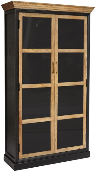 Шкаф книжный Secret de Maison «Black Label» (mod. DA-2289) (черный/натуральный)
