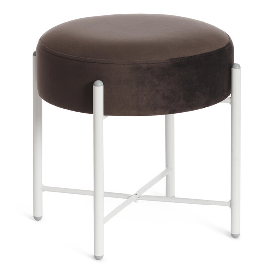 Банкетка AMBER (темно-коричневый/белый)