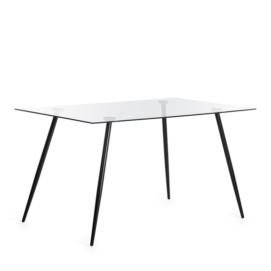 Стол SOPHIA (mod. 5003) (черный / прозрачный)