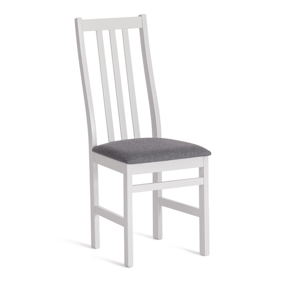 Стул SWEDEN Многослойная фанера, 40*42*98 см, white, ткань тёмно-серая (150)