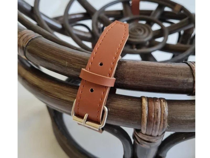 Мебельный ремешок 57 см натур. кожа, тёмно-коричневый