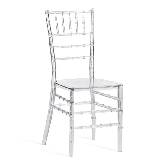 Стул CHAVARI (mod. 101) пластик, 40.5 х 49 х 88.5 см, Transparent (Прозрачный)