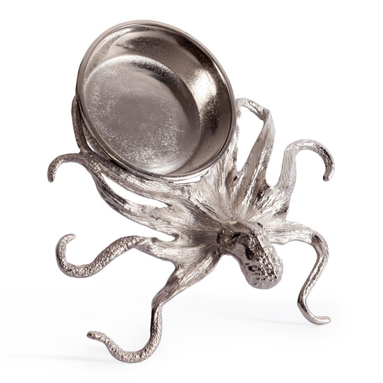 Монетница Secret De Maison OCTOPUS2 ( mod. 9612 ) алюминиевый сплав, 30,5x28x10 см, никель/nickel