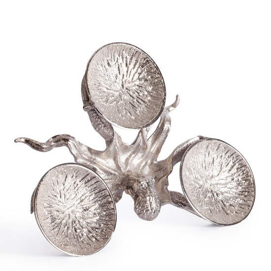 Монетница Secret De Maison OCTOPUS3 ( mod. 9613 ) алюминиевый сплав, 35,5x28x6,5 см, никель/nickel