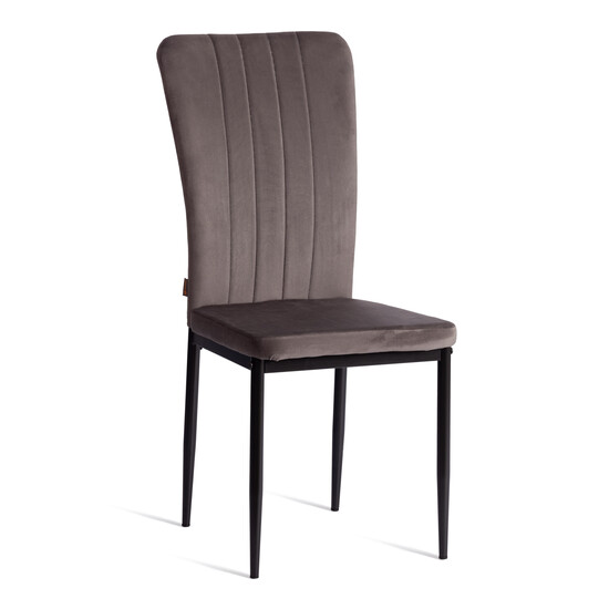 Стул VERTER (mod. BC577-DC) металл, вельвет, 41 х 52 х 95 см, Dark grey (темно-серый) HLR24 / черный