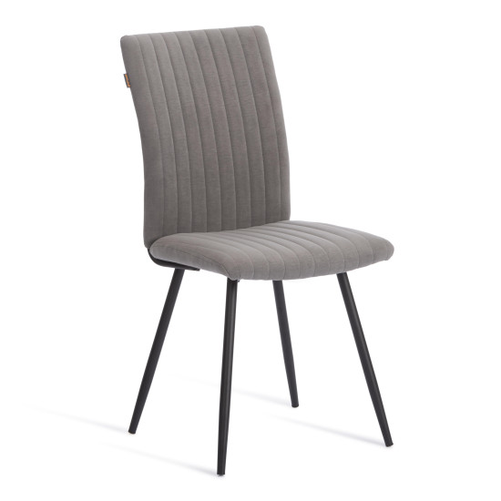 Стул обеденный Monte Carlo флок , 48х55х93, серый/черный, 29