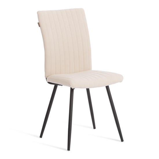 Стул обеденный Monte Carlo флок , 48х55х93, молочный/черный, 4