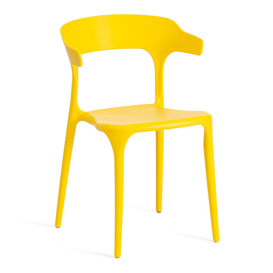 Стул TON (mod. PC33) пластик, 48 x 48 x 74 см, желтый (Yellow Y-01)