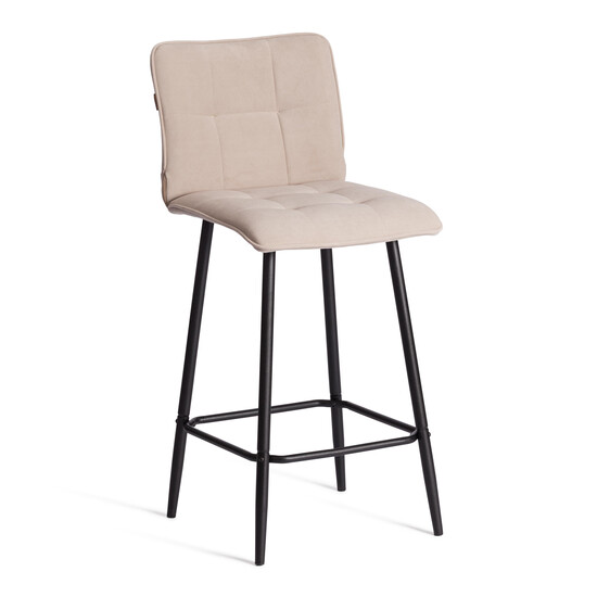 Полубарный стул  Bari/Бари велюр, бежевый, 7, 42х55х99 см