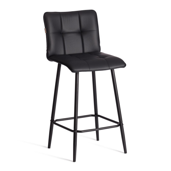 Полубарный стул  Bari/Бари экокожа , черный, 42х55х99 см