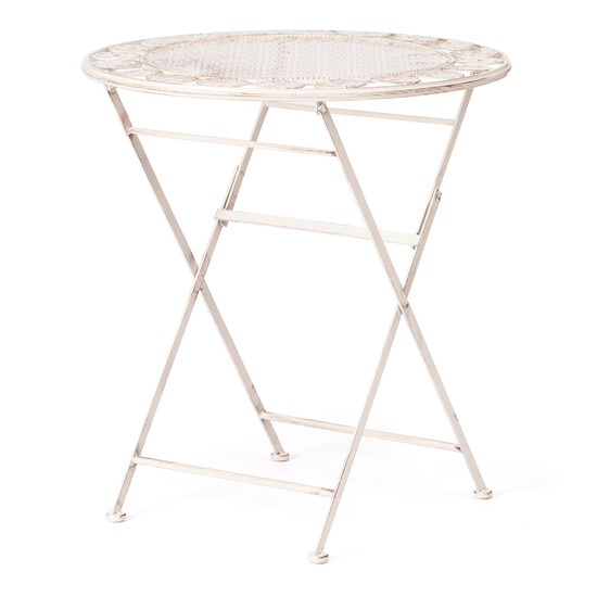 Стол Secret De Maison Patio (PL08-11139) стальной сплав, античный белый, 70х75 см