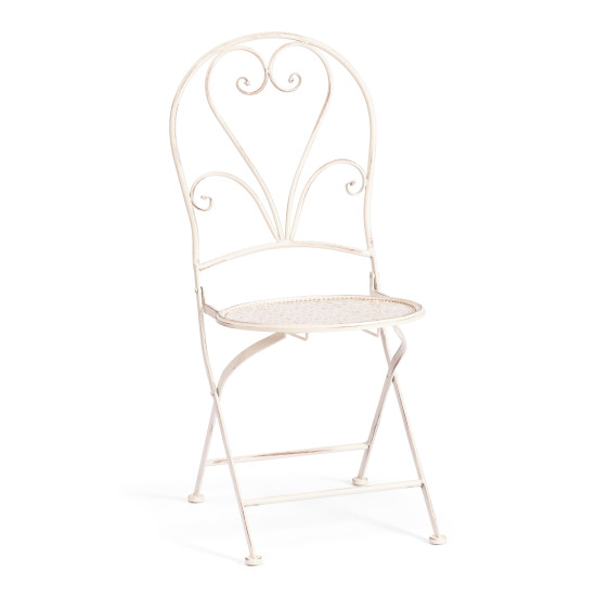 Стул Secret De Maison Love Chair (PL08-11140) стальной сплав, античный белый, 40х47,5х94 см