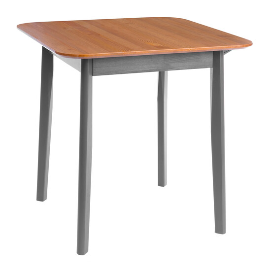 Стол Соната Люкс/ Sonata Lux table, 75х75х73 см массив сосны, антик /графит, 75х75х73 см