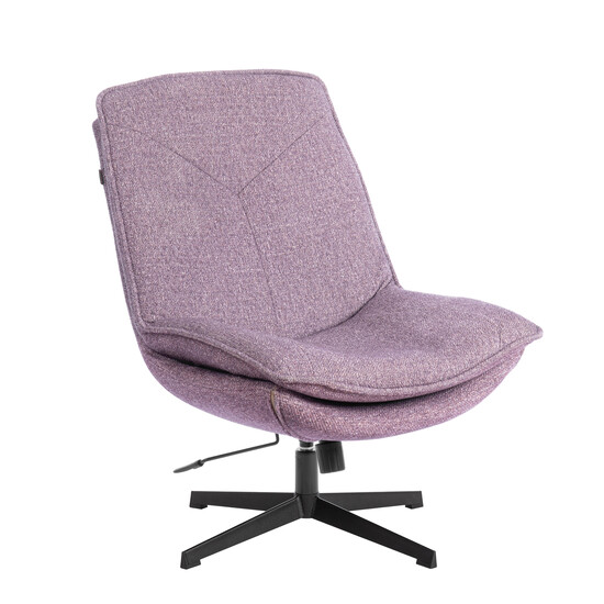 Кресло лаунж Cosmo велюр/букле, VT shape wood rose