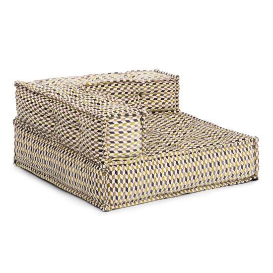 Модуль мягкий угловой Secret De Maison LICI (mod. 10099) шенилл жаккардового плетения, TD Smalta/4