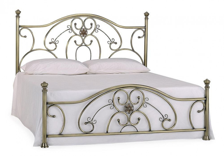 Кровать двуспальная «Элизабет» (Elizabeth) + основание (Античная медь (180 x 200см)
