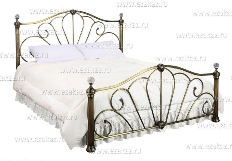 Кровать двуспальная «BD-95» + основание (Античная медь (140 x 200см)