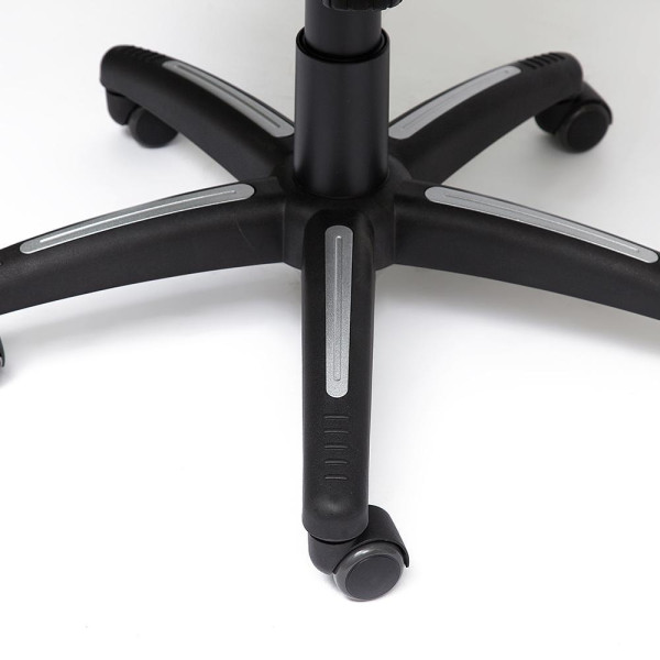 Кресло «Интер» (INTER) (Искусственная черная кожа + серая ткань) фото № 5