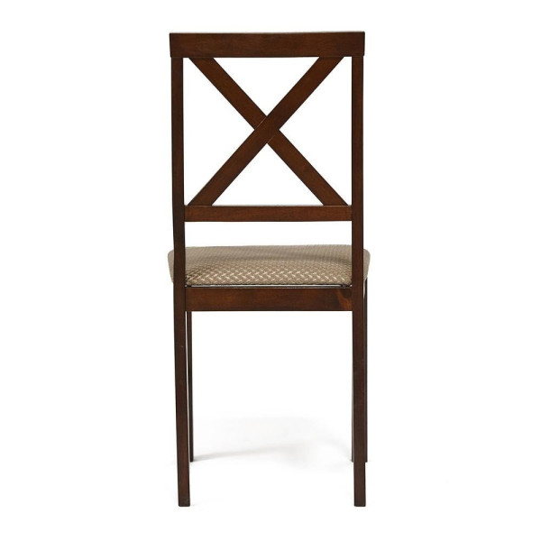 Обеденный комплект «Хадсон» (Hudson) (стол + 4 стула) (cappuccino (темный орех), ткань св.-коричневая) фото № 6