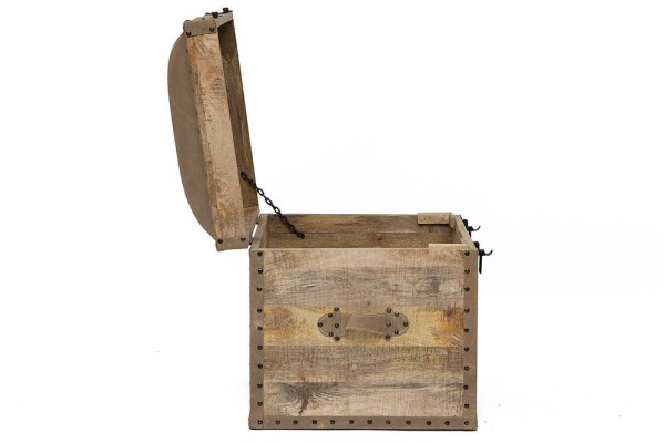 Столик-сундук Secret De Maison «Перрет» (Perret) 540 с отделкой из натуральной кожи (Натуральный) фото № 5