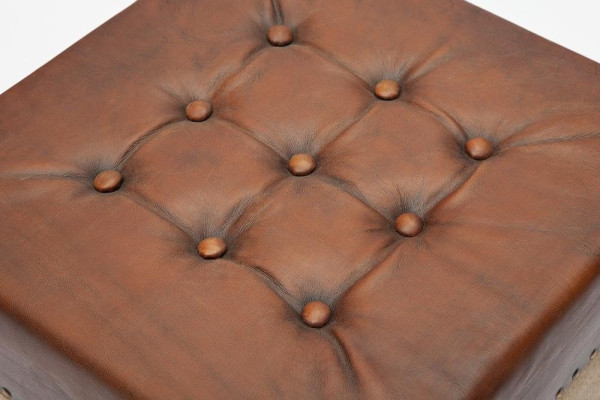 Пуф-сундук Secret De Maison «Кличи» (Clichy) 9177 с отделкой из натуральной кожи (Коричневый «Лофт») фото № 6