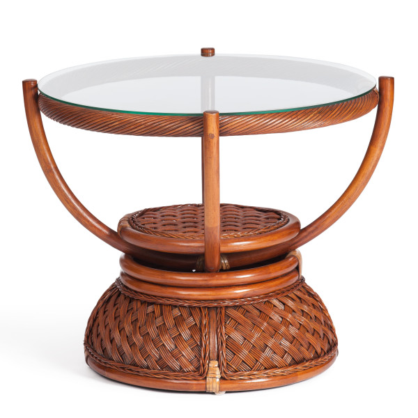 Кофейный столик «Андреа» (Andrea) натуральный ротанг (Пекан) фото № 2