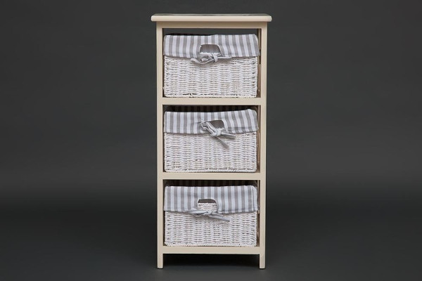 Тумба Secret De Maison «Chroix 3» (Круа 3) PE-07 с 3-мя корзинами (Белый) фото № 3