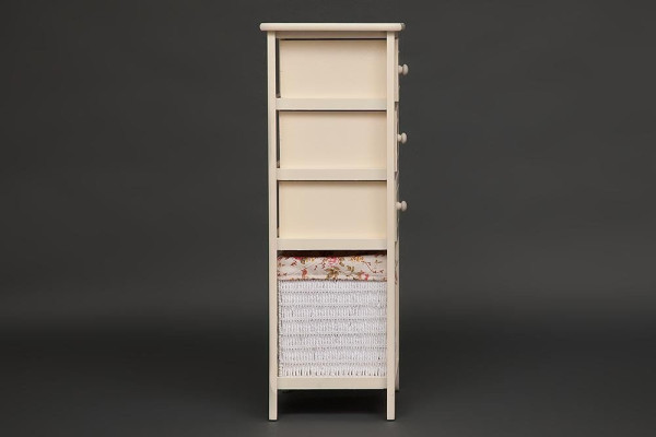 Тумба Secret De Maison «Arc 3» (Арк 3) HX16-828 S с корзиной и 3-мя ящиками (Белый) фото № 4