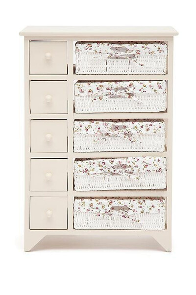 Комод Secret De Maison «Cabas» (Кабас) 4323 с 5-ю корзинами и 5-ю ящиками (Белый) фото № 2