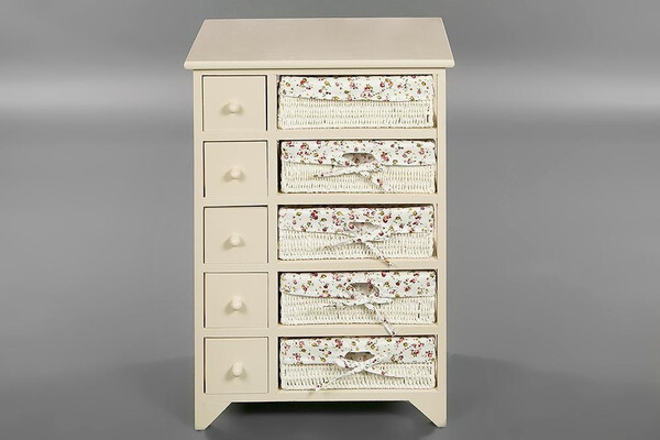 Комод Secret De Maison «Cabas» (Кабас) 4323 с 5-ю корзинами и 5-ю ящиками (Белый) фото № 5