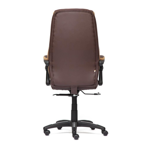 Кресло «Cambridge» (Искусственная коричневая кожа + бронзовая сетка) фото № 4