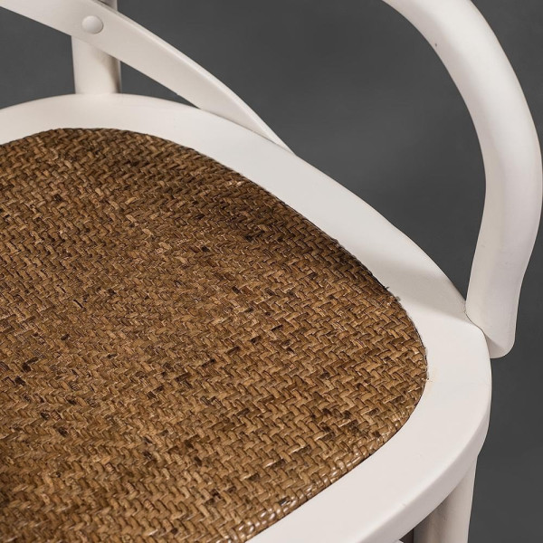 Стул Secret De Maison «Cross Armchair» с подлокотниками (mod. CB2008 butter white) (Butter white (слоновая кость) фото № 6