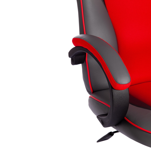 Кресло компьютерное TetChair «Racer GT new» (металлик/красный) фото № 10