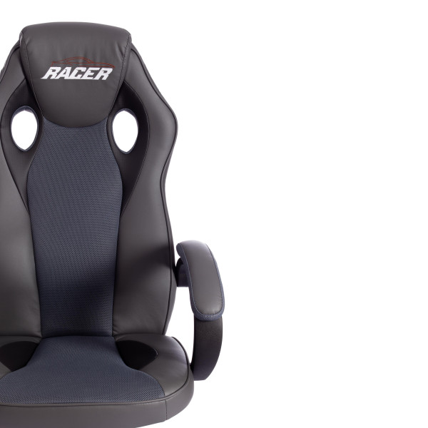 Кресло компьютерное TetChair «Racer GT new» (металлик/серый) фото № 6