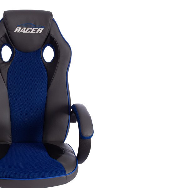 Кресло компьютерное TetChair «Racer GT new» (металлик/синий) фото № 6