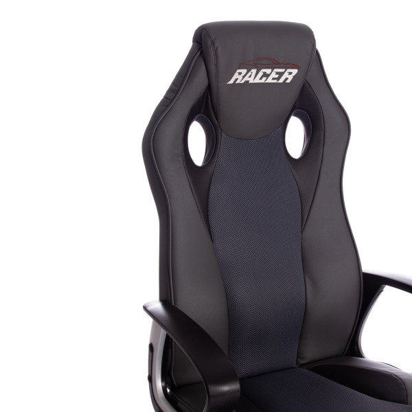 Кресло компьютерное TetChair «Racer» (металлик/серый) фото № 10