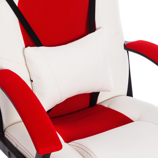 Кресло компьютерное «Driver» (Белый/красный) фото № 11