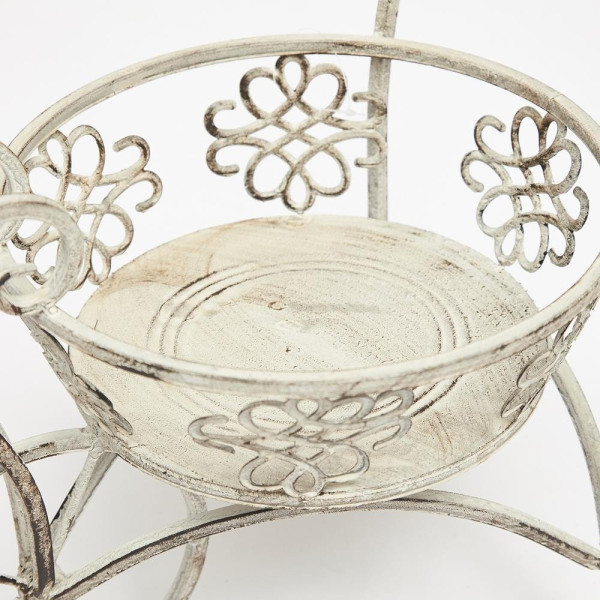 Цветочница Secret De Maison «Brouette» (mod. PL08-7690) (Античный серый) фото № 3