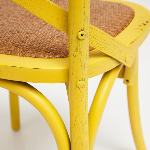 Стул Secret De Maison «Cross Chair» (mod. CB2001) (Желтый) фото № 8