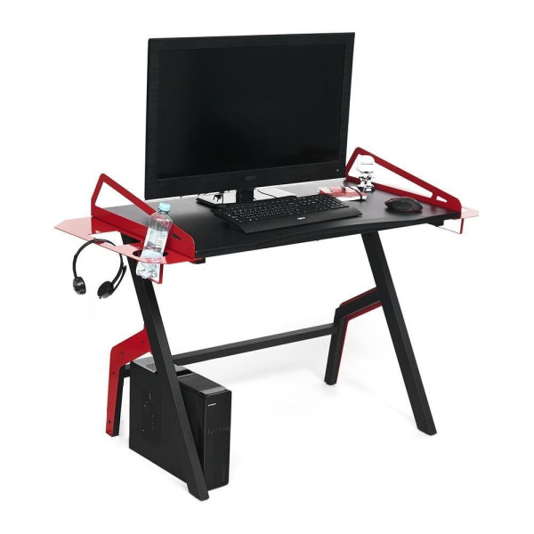 Стол компьютерный «Cyber-3» (чёрный/красный) фото № 7