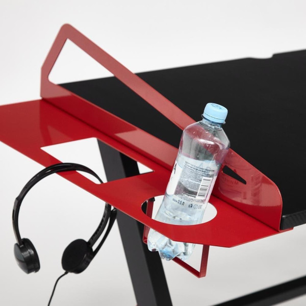 Стол компьютерный «Cyber-3» (чёрный/красный) фото № 10