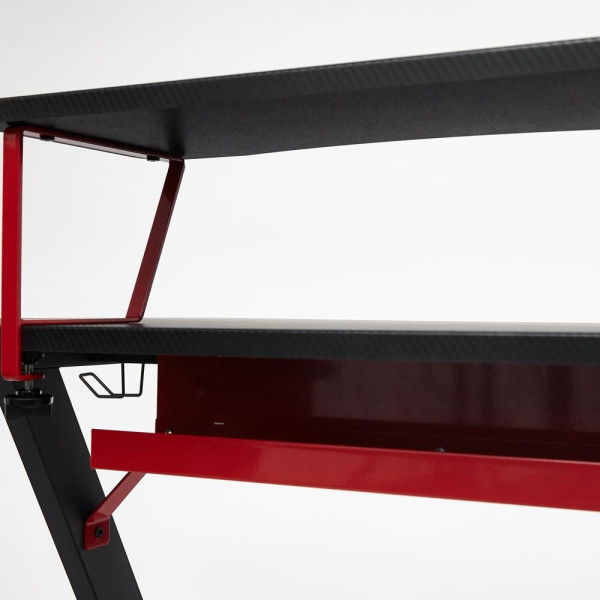 Стол компьютерный «Cyber-5» (чёрный/красный) фото № 20