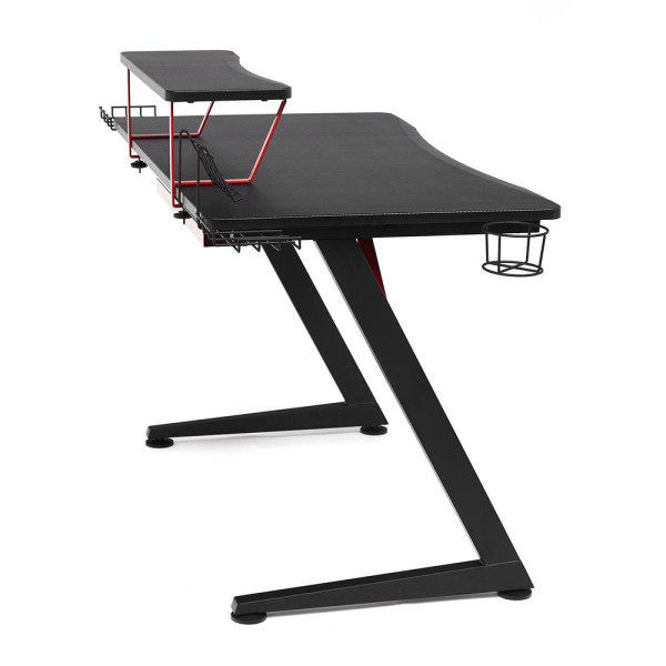 Стол компьютерный «Cyber-5» (чёрный/красный) фото № 3