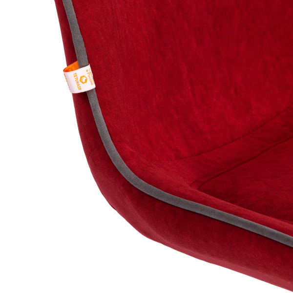 Кресло офисное TetChair «Style» (флок бордовый) фото № 8