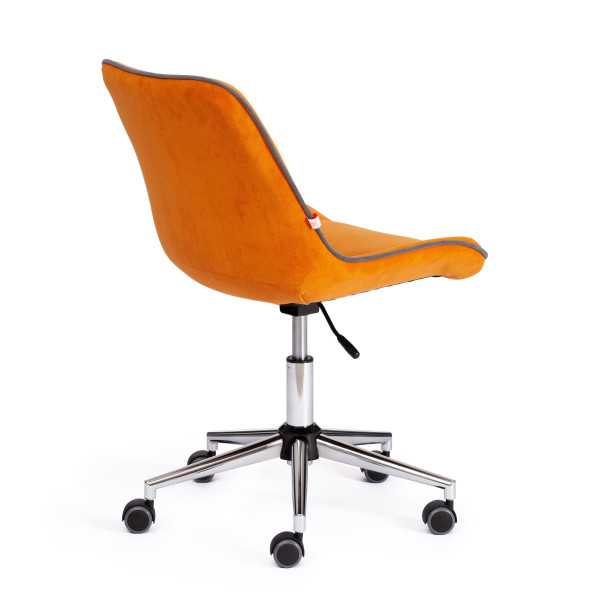 Кресло офисное TetChair «Style» (флок оранжевый) фото № 3